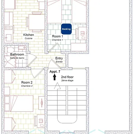 Rum i privatbostad Private In Shared In The Center Of Nice